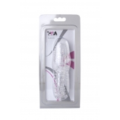 Прозрачная насадка с шишечками и шипами - 13,5 см. - Toyfa Basic - в Красногорске купить с доставкой