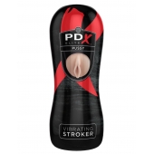 Мастурбатор-вагина Vibrating Pussy Stroker с вибрацией - Pipedream - в Красногорске купить с доставкой