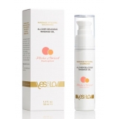 Универсальный массажный гель-смазка Allover Delicious Massage Gel с ароматом персика и аброкоса - 50 мл. - YESforLOV - купить с доставкой в Красногорске