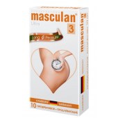 Розовые презервативы Masculan Ultra Long Pleasure с колечками, пупырышками и продлевающим эффектом - 10 шт. - Masculan - купить с доставкой в Красногорске