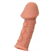 Насадка на фаллос с пузыриками, венками и ребристостью KOKOS Extreme Sleeve 09 - 12,7 см. - KOKOS - в Красногорске купить с доставкой