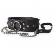 Широкий кожаный ошейник в готическом стиле - Sitabella - купить с доставкой в Красногорске