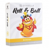 Стимулирующий презерватив-насадка Roll   Ball Banana - Sitabella - купить с доставкой в Красногорске