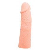 Закрытая телесная насадка-фаллос - 17 см. - Sex Expert - в Красногорске купить с доставкой