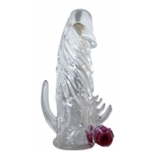 Закрытая прозрачная вибронасадка на пенис Crystal Sleeve Vibe - Erowoman-Eroman - в Красногорске купить с доставкой
