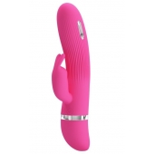 Розовый вибратор Ingram с электростимуляцией - 19,2 см. - Baile - купить с доставкой в Красногорске