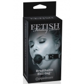 Черный кляп с дырочками Breathable Ball Gag - Pipedream - купить с доставкой в Красногорске