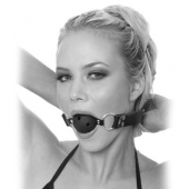 Черный кляп с дырочками Breathable Ball Gag - Pipedream - купить с доставкой в Красногорске