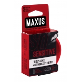 Ультратонкие презервативы в железном кейсе MAXUS Sensitive - 3 шт. - Maxus - купить с доставкой в Красногорске