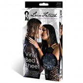 Черная виниловая ткань-простынь для эротических игр - Lux Fetish - купить с доставкой в Красногорске