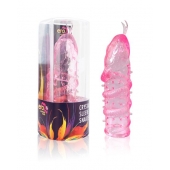 Закрытая рельефная насадка Crystal sleeve snakes в виде змеи с усиками - 14 см. - Erowoman-Eroman - в Красногорске купить с доставкой