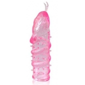 Закрытая рельефная насадка Crystal sleeve snakes в виде змеи с усиками - 14 см. - Erowoman-Eroman - в Красногорске купить с доставкой