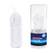 Закрытая рельефная насадка Crystal sleeve с усиками - 12 см. - Erowoman-Eroman - в Красногорске купить с доставкой