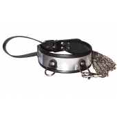 Стильный ошейник с металлическим блеском и поводком - Sitabella - купить с доставкой в Красногорске