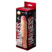 Телесная насадка на Harness с коннектором BLACK LINE - 17,5 см. - LOVETOY (А-Полимер) - купить с доставкой в Красногорске