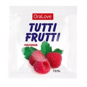 Пробник гель-смазки Tutti-frutti с малиновым вкусом - 4 гр. - Биоритм - купить с доставкой в Красногорске
