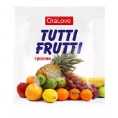 Пробник гель-смазки Tutti-frutti со вкусом тропических фруктов - 4 гр. - Биоритм - купить с доставкой в Красногорске