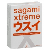 Ультратонкие презервативы Sagami Xtreme SUPERTHIN - 3 шт. - Sagami - купить с доставкой в Красногорске