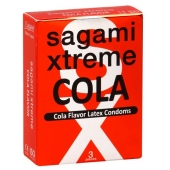 Ароматизированные презервативы Sagami Xtreme COLA - 3 шт. - Sagami - купить с доставкой в Красногорске