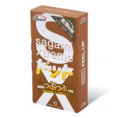 Презервативы Sagami Xtreme FEEL UP с точечной текстурой и линиями прилегания - 10 шт. - Sagami - купить с доставкой в Красногорске