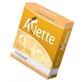 Презервативы Arlette Dotted с точечной текстурой - 3 шт. - Arlette - купить с доставкой в Красногорске