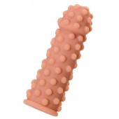 Телесная реалистичная насадка KOKOS Extreme Sleeve 02 с дополнительной стимуляцией - 12,7 см. - KOKOS - в Красногорске купить с доставкой