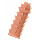 Телесная реалистичная насадка KOKOS Extreme Sleeve 04 с дополнительной стимуляцией - 12,7 см. - KOKOS - в Красногорске купить с доставкой