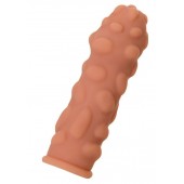 Телесная реалистичная насадка KOKOS Extreme Sleeve 11 с дополнительной стимуляцией - 12,7 см. - KOKOS - в Красногорске купить с доставкой