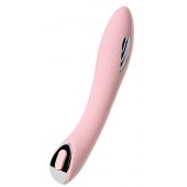 Розовый силиконовый вибратор с электростимуляцией TESLA G-POINT - 21 см. - ToyFa - купить с доставкой в Красногорске