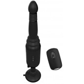 Черный вибромассажер с функцией поступательных движений Ass Thruster - Pipedream - купить с доставкой в Красногорске