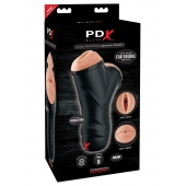 Мастурбатор в колбе с двумя тоннелями Double Penetration Vibrating Stroker - Pipedream - в Красногорске купить с доставкой