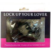 Черные меховые наручники Love с ключиками - Baile - купить с доставкой в Красногорске