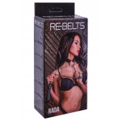 Черный поводок и чокер с кольцом Rada - Rebelts - купить с доставкой в Красногорске