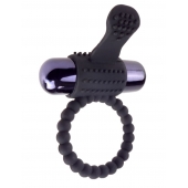 Черное эрекционное виброкольцо Vibrating Silicone Super Ring - Pipedream - в Красногорске купить с доставкой