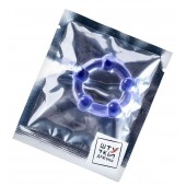 Фиолетовое эрекционное кольцо на пенис с бусинами - Штучки-дрючки - в Красногорске купить с доставкой