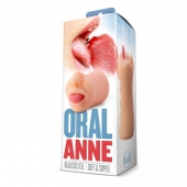 Телесный мастурбатор-ротик с язычком Oral Anne - Blush Novelties - в Красногорске купить с доставкой