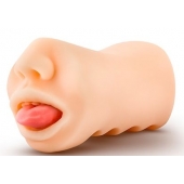 Телесный мастурбатор-ротик с язычком Oral Anne - Blush Novelties - в Красногорске купить с доставкой