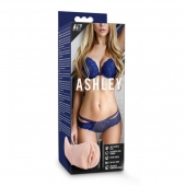 Телесный мастурбатор-вагина с вибропулей Ashley - Blush Novelties - в Красногорске купить с доставкой