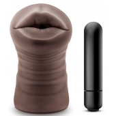Коричневый мастурбатор-ротик Heather - Blush Novelties - в Красногорске купить с доставкой
