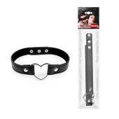 Черный ошейник с сердечком - Notabu - купить с доставкой в Красногорске