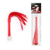 Красная плеть с рукоятью в оплетке - 28 см. - Notabu - купить с доставкой в Красногорске