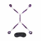 Фиолетовый набор фиксаций на кровати Classic Bedspreader - Lux Fetish - купить с доставкой в Красногорске