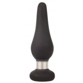 Черная коническая втулка с ограничителем - 10 см. - Sex Expert