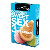Презервативы для орального секса DOMINO Sweet Sex с ароматом мороженого - 3 шт. - Domino - купить с доставкой в Красногорске