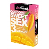 Презервативы для орального секса DOMINO Sweet Sex с ароматом манго - 3 шт. - Domino - купить с доставкой в Красногорске