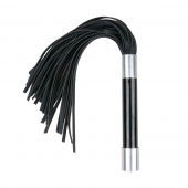 Черная плеть Easytoys Flogger With Metal Grip - 38 см. - Easy toys - купить с доставкой в Красногорске