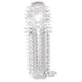 Закрытая прозрачная насадка на пенис с шипиками Nubby Sleeve - 14,5 см. - Chisa - в Красногорске купить с доставкой