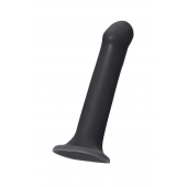 Черный фаллос на присоске Silicone Bendable Dildo L - 19 см. - Strap-on-me - купить с доставкой в Красногорске