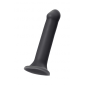 Черный фаллос на присоске Silicone Bendable Dildo XL - 20 см. - Strap-on-me - купить с доставкой в Красногорске