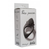 Черное эрекционное виброкольцо Pure Passion Midnight - Lola Games - в Красногорске купить с доставкой